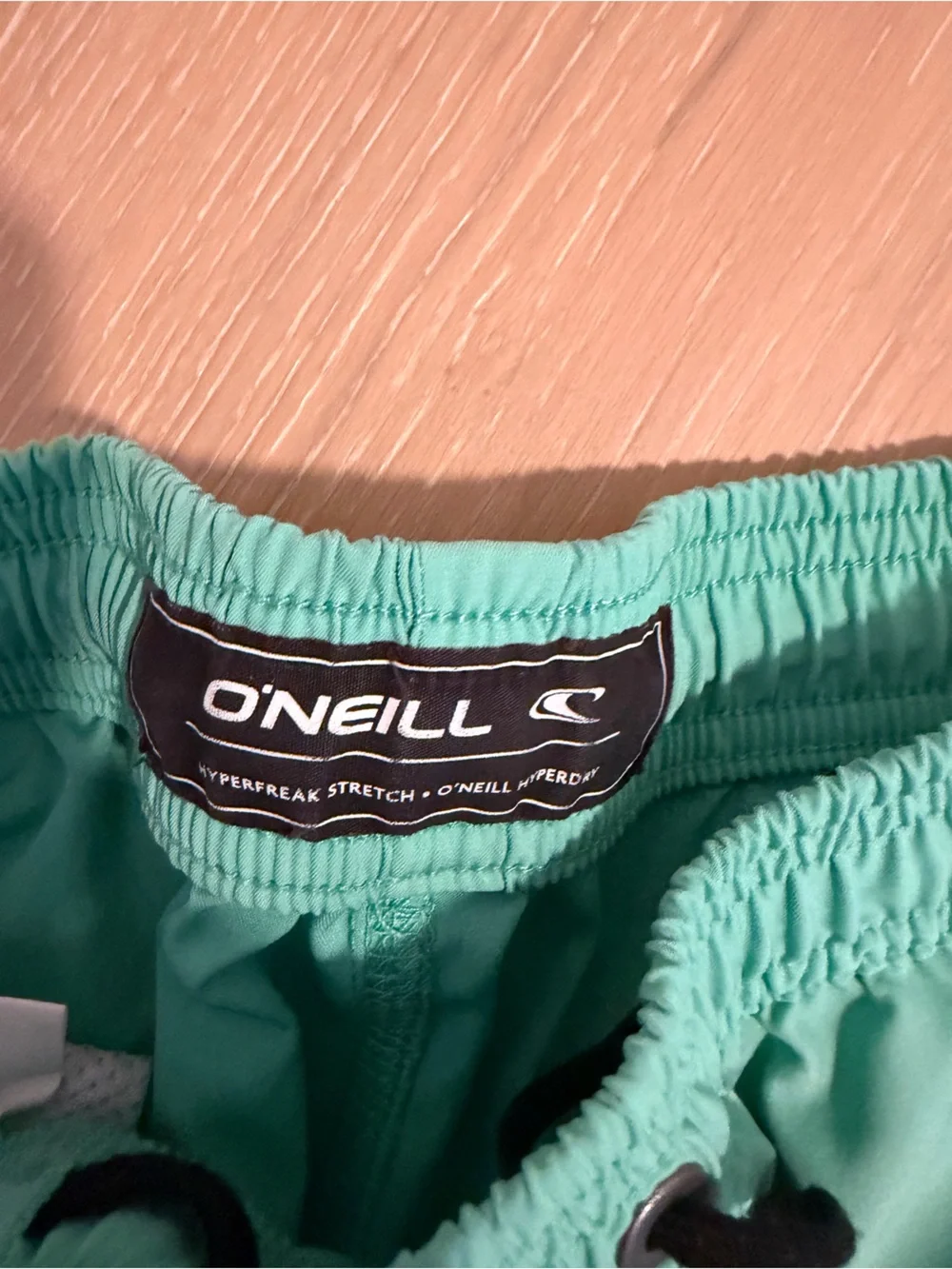 O'Neill Men's Teal Swim Trunks with Black Drawstring